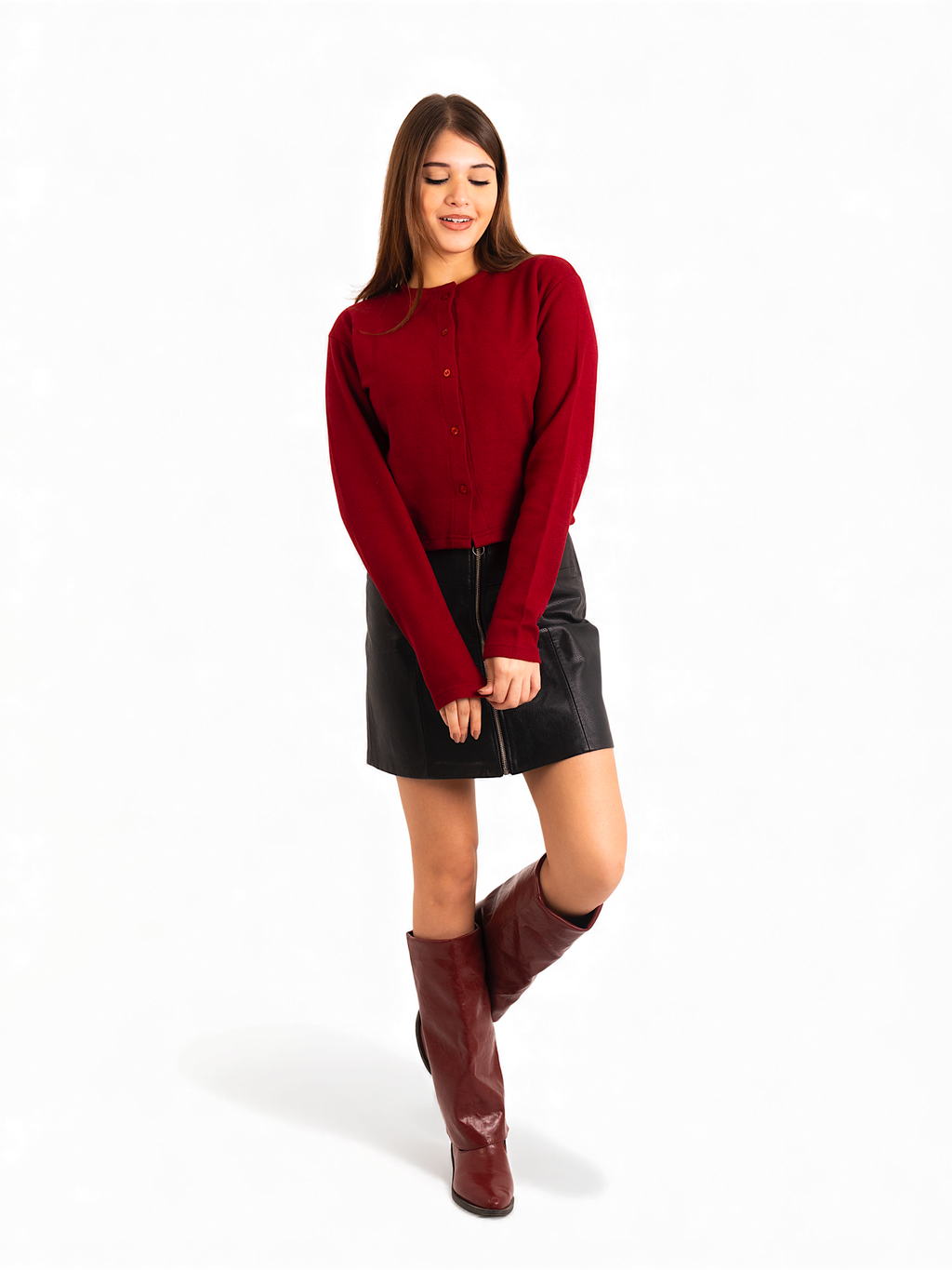 Flow – Short Cardigan with Buttons