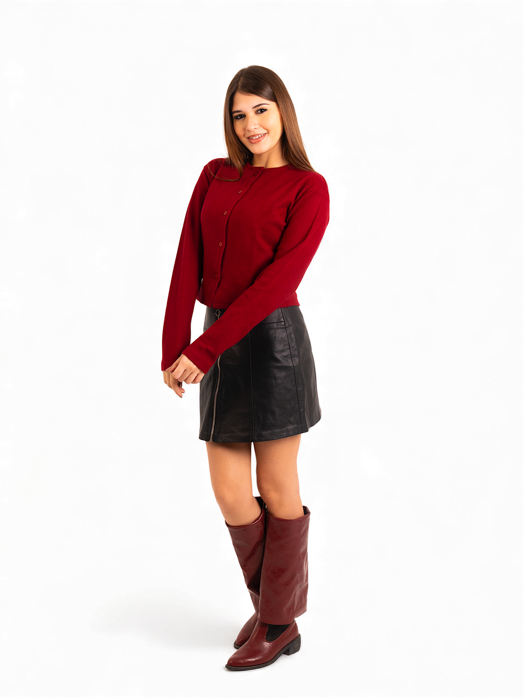 Flow – Short Cardigan with Buttons