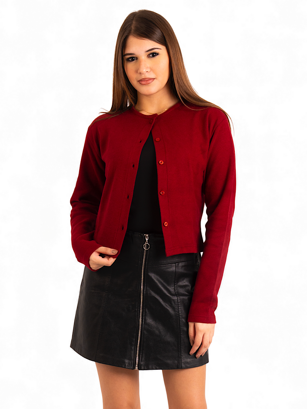 Flow – Short Cardigan with Buttons